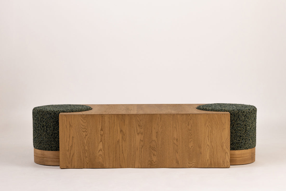 Delta Coffee Table and Ottomans