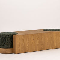 Delta Coffee Table and Ottomans