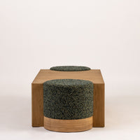 Delta Coffee Table and Ottomans